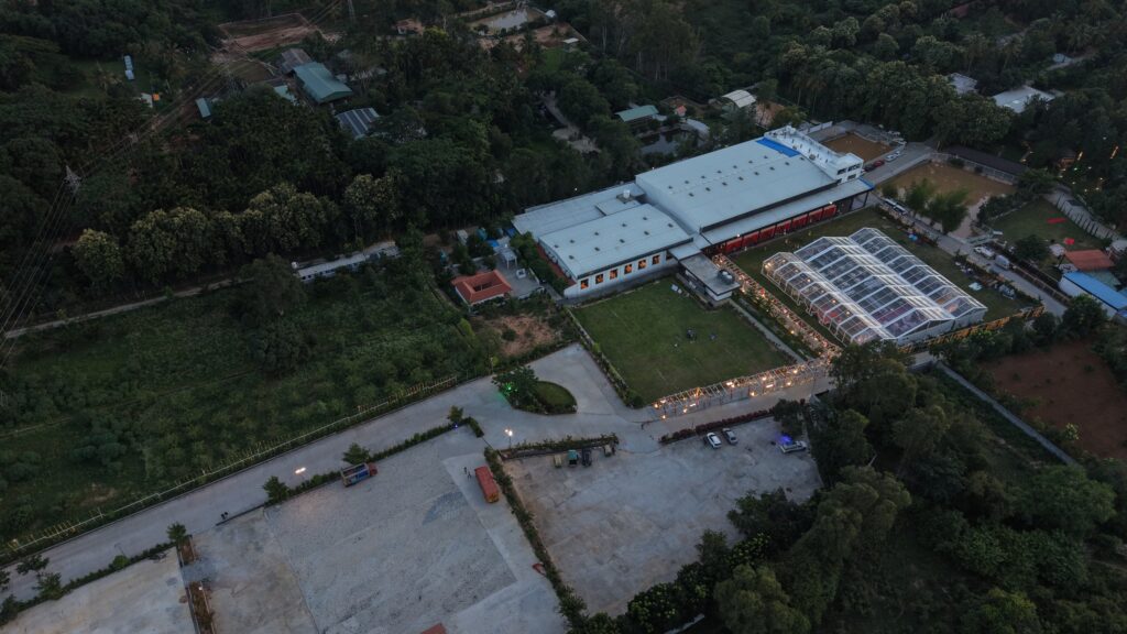 Wedding hall with Parking lot